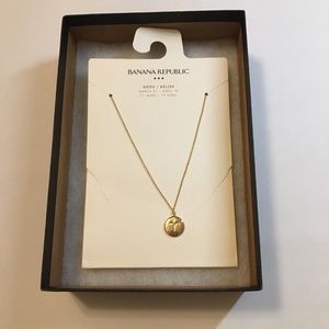 Banana Republic Aries Zodiac Necklace NWT